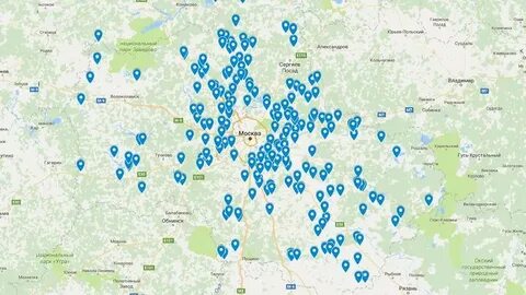 Карта рыбы московская область