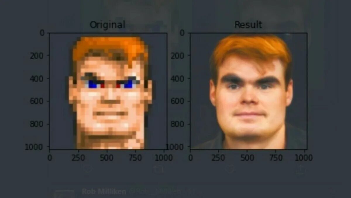 Прогнать фото через нейросеть. Нейросеть face Depixelizer. Doomguy лицо нейросеть. Пиксель лицо.