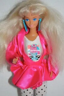 Pin on Barbie 80s barbie with crimped hair If you like a looser fit a...