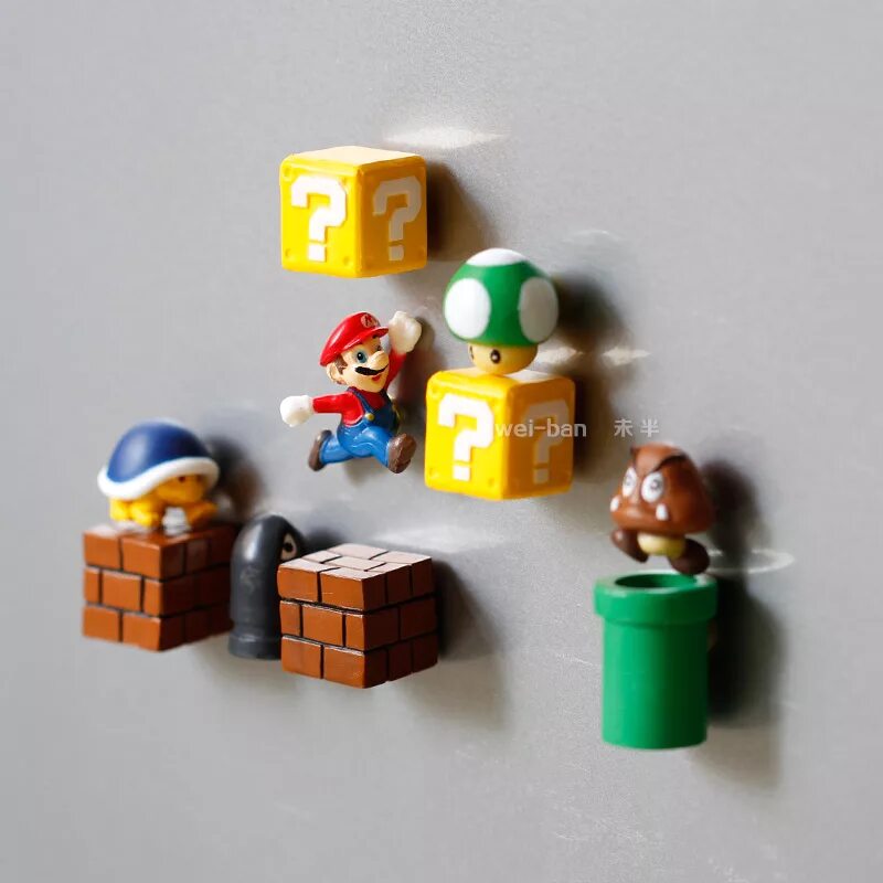 Купить mario bros. Магнитные фигурки Марио. Набор фигурок Марио. Марио с подарком. Фигурка супер Марио мейкер.