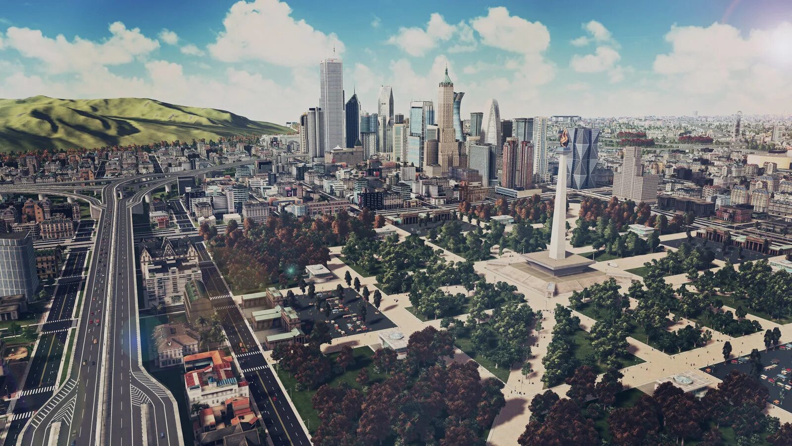 Желсити. Cities XL 2015. Синг Сити игра. Вид сверху современного города с игр. Игровая город в США.