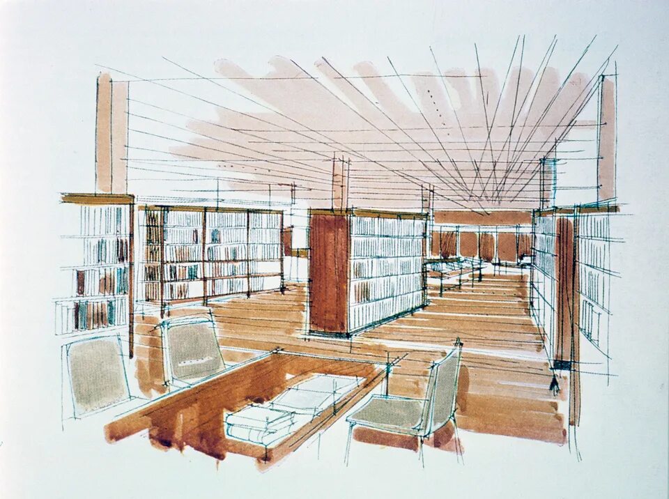 Проект эскиза панно для школьного пространства. Библиотека перспектива. Эскиз библиотеки. Интерьер библиотеки в школе. Современная школа рисунок.
