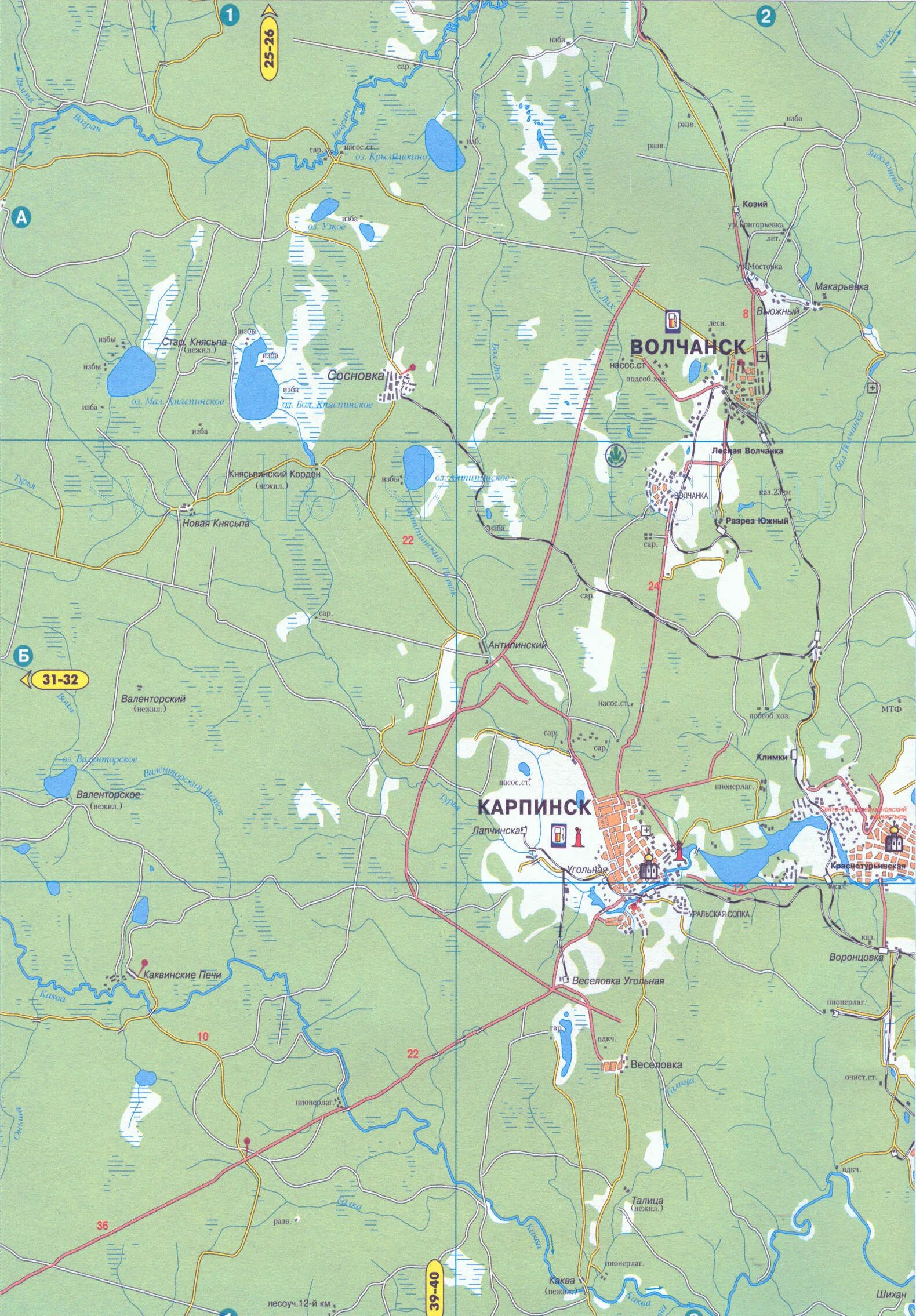 Карта окрестностей города. Город Карпинск на карте. Карпинск на карте Свердловской области. Карта автодорог Свердловской области Карпинска. Г Карпинск Свердловская область карта.