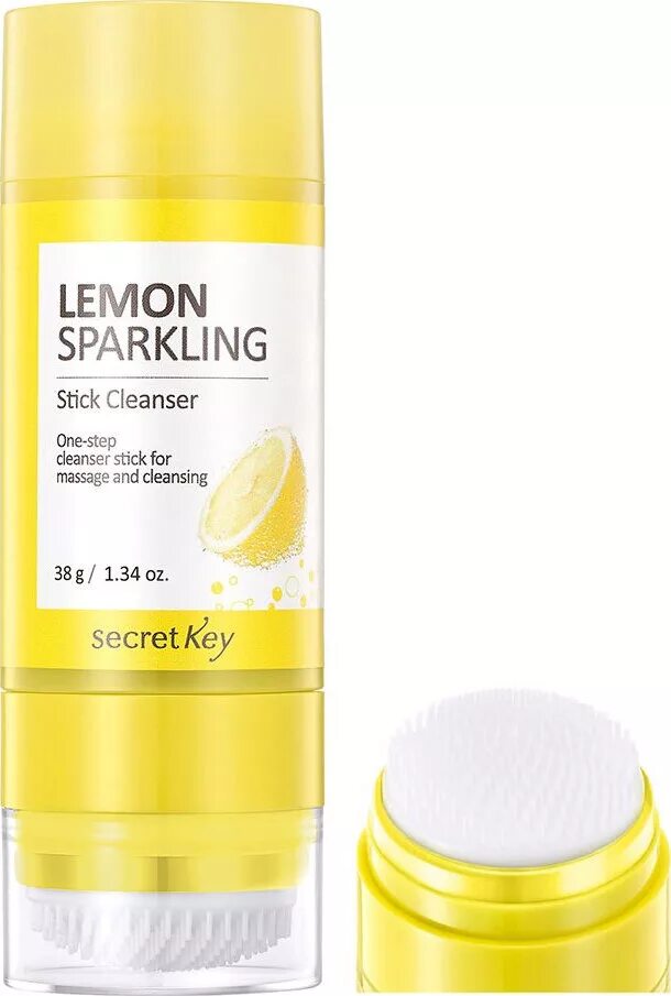 Secret Key Lemon. Lemon sparkling. Лосьон очищающий с экстрактом лимона 350 мл. Secret Key Lemon sparkling Cleansing Oil. Очищающий стик