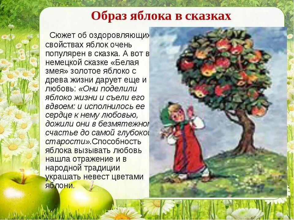 Что было написано на яблоке