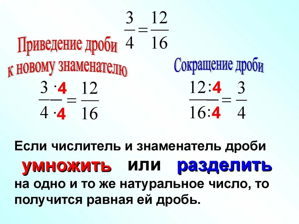 Знаменатель трех дробей равен