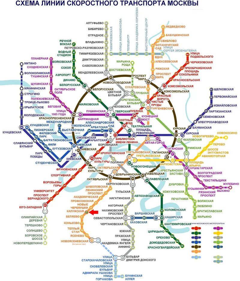 Новоясеневский проспект карта