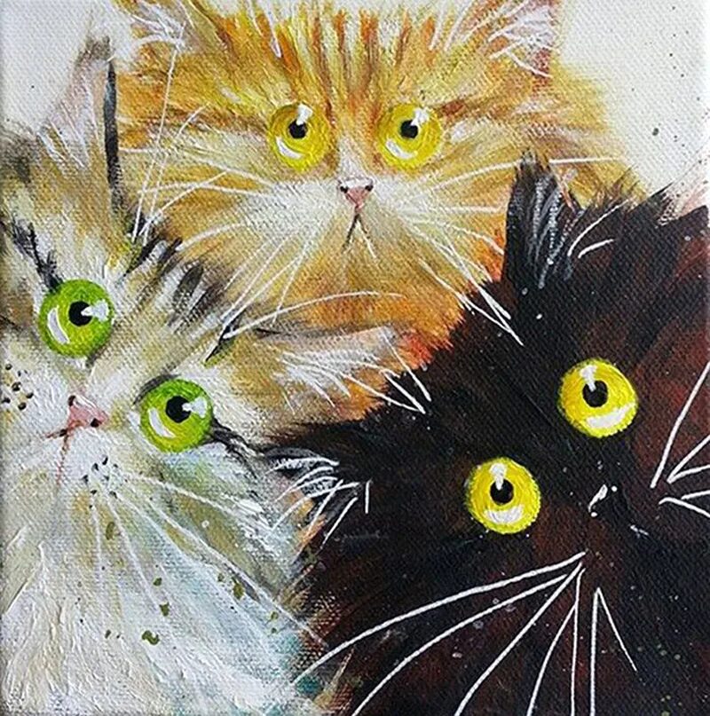 Кот маслом. Котенок живопись. Кот акрилом. Коты geoffrey tristram. Картина нарисованная котом.