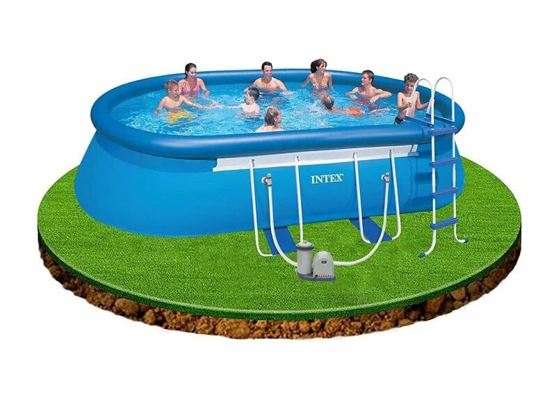 Как собрать бассейн intex круглый. Бассейн intex 366x122. бассейн интекс 366х366х99. intex 366x99. бассейн интекс 366х366х99 сложенный.