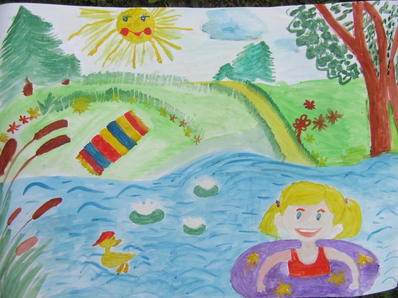 Рисунок лета для детей. Оригинальные рисунки про лето. Долгожданное лето рисунки. Рисунок лето 9 класс. Детский рисунок лето.