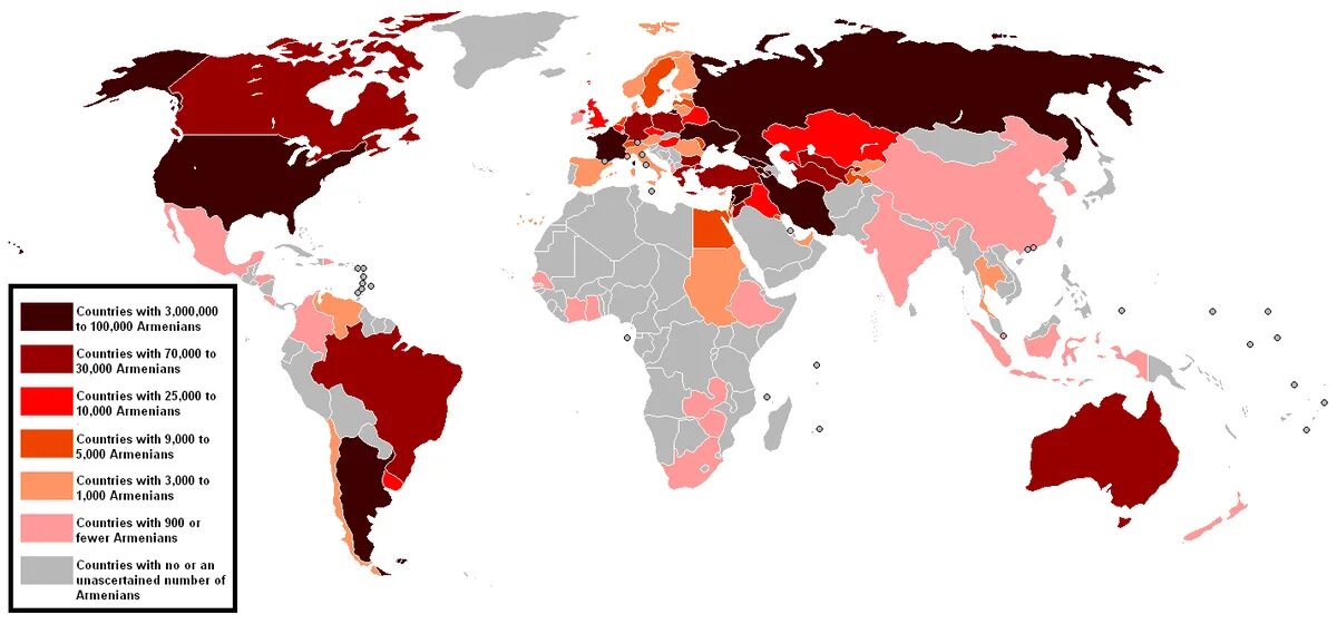 Сколько человек армян. Карта расселения армян в мире. Армянская диаспора в мире карта. Армяне расселение в мире. Карта расселения армянской диаспоры.