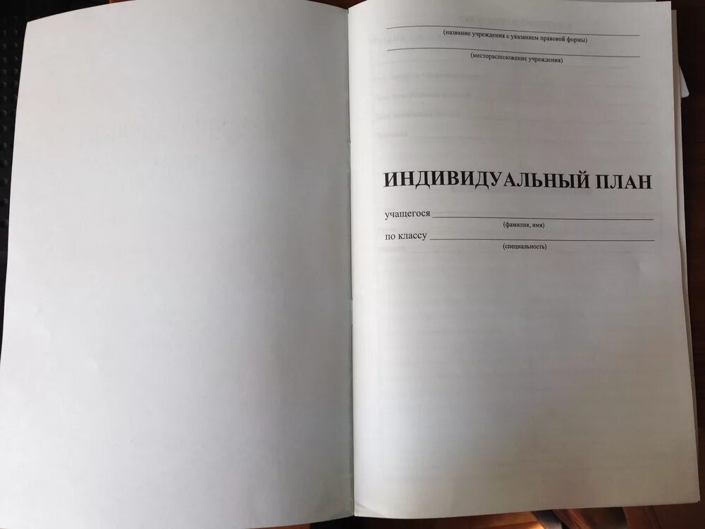 Индивидуальные планы музыкальной школы