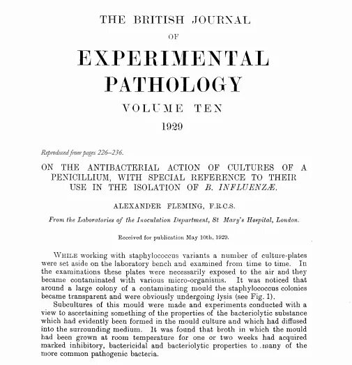 Журнал патология. Британском журнале экспериментальной патологии,. Журнале в British Journal of Experimental Pathology. Журнале экспериментальной патологии в 1929 году. British Journal of Experimental Pathology Флеминг.