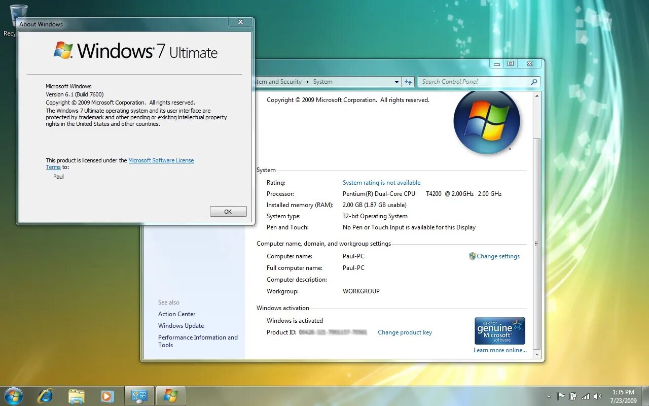 Активатор windows chew wga. Windows 7 build 7600. windows 7 сборка 7600. активатор винды 7. winver windows 7.