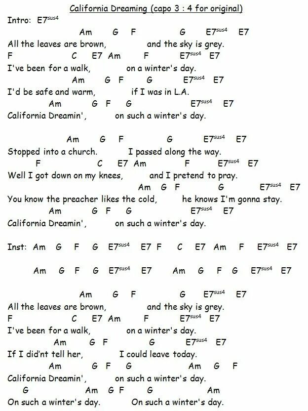 California dreaming аккорды. Калифорния дриминг песня. Калифорния дримс аккорды для гитары и табы. Sorry seems to be the hardest word элтон джон. California dreamin текст.