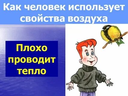 Воздух плохой проводник тепла