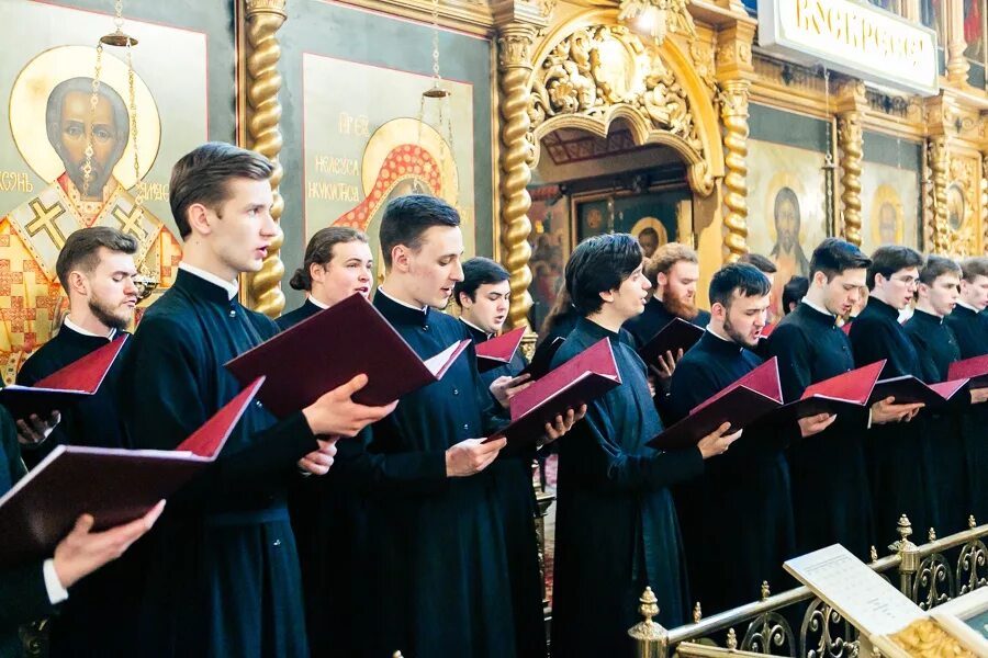 Песнопение сретенский хор. Хор храм Григория Неокесарийского. Нижегородская духовная семинария 19 век хор семинаристов. Духовная Академия Сретенского монастыря. Сретенская духовная семинария.