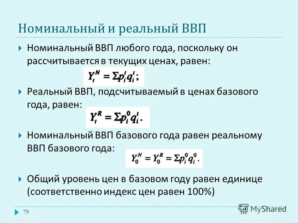 Естественный реальный ввп