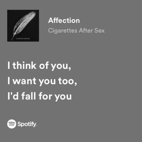 Affection cigarettes after.