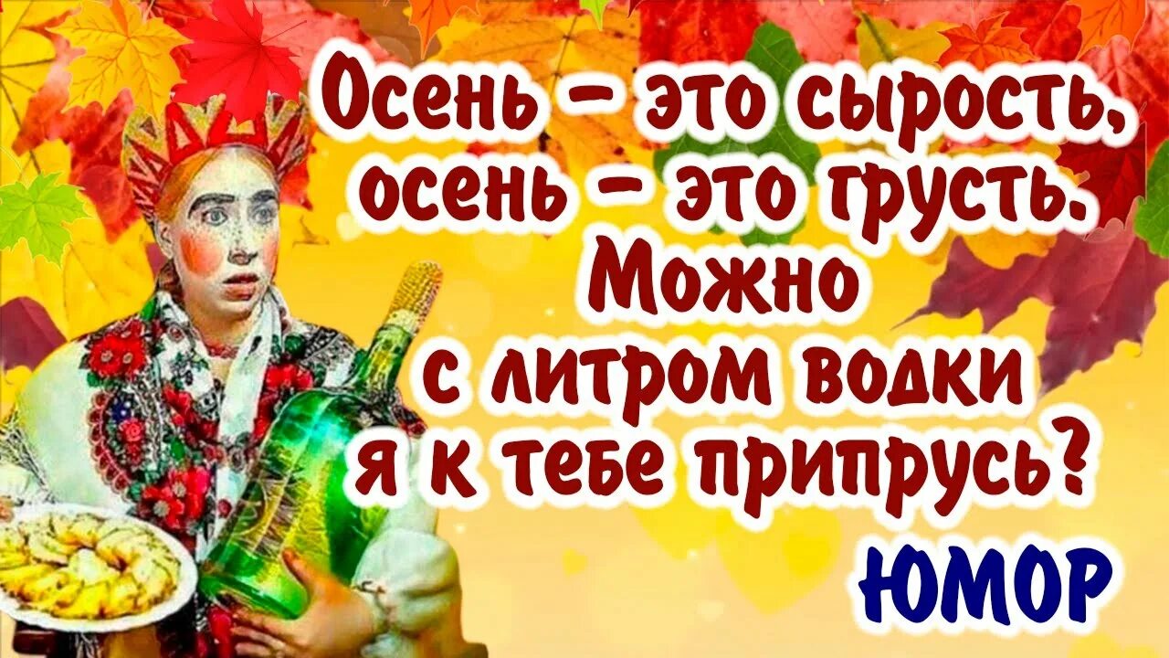 Веселые осенние с юмором добрыми картинки. Доброе утро хорошего дня осенние позитивные. открытки с первым днем осени прикольные с пожеланиями.