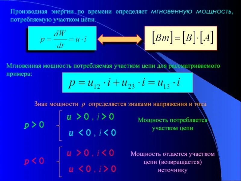 Определить полную мощность цепи. Производная энергии. Производная энергии по времени. Производная мощности по времени. Производная токса по времени.