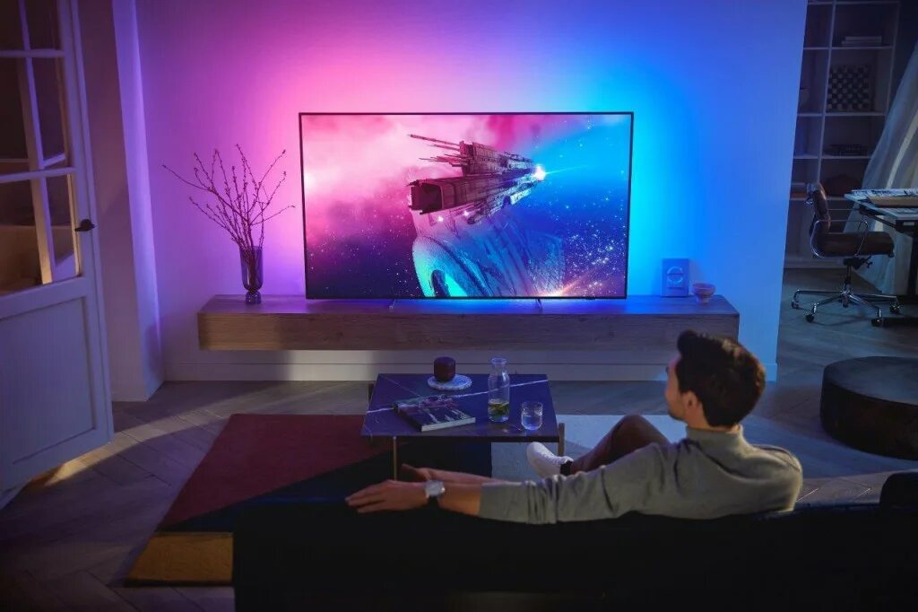 Новый телевизор филипс. Philips OLED 806. Филипс 806 55 дюймов. Филипс эмбилайт 55. Philips Ambilight 50.