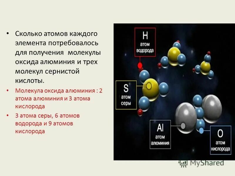 Алюминий 2 кислород 3. Сколько атомов в молекуле. Сколько всего атомов. Число атомов элемента в молекуле. Как определить количество атомов в молекуле.