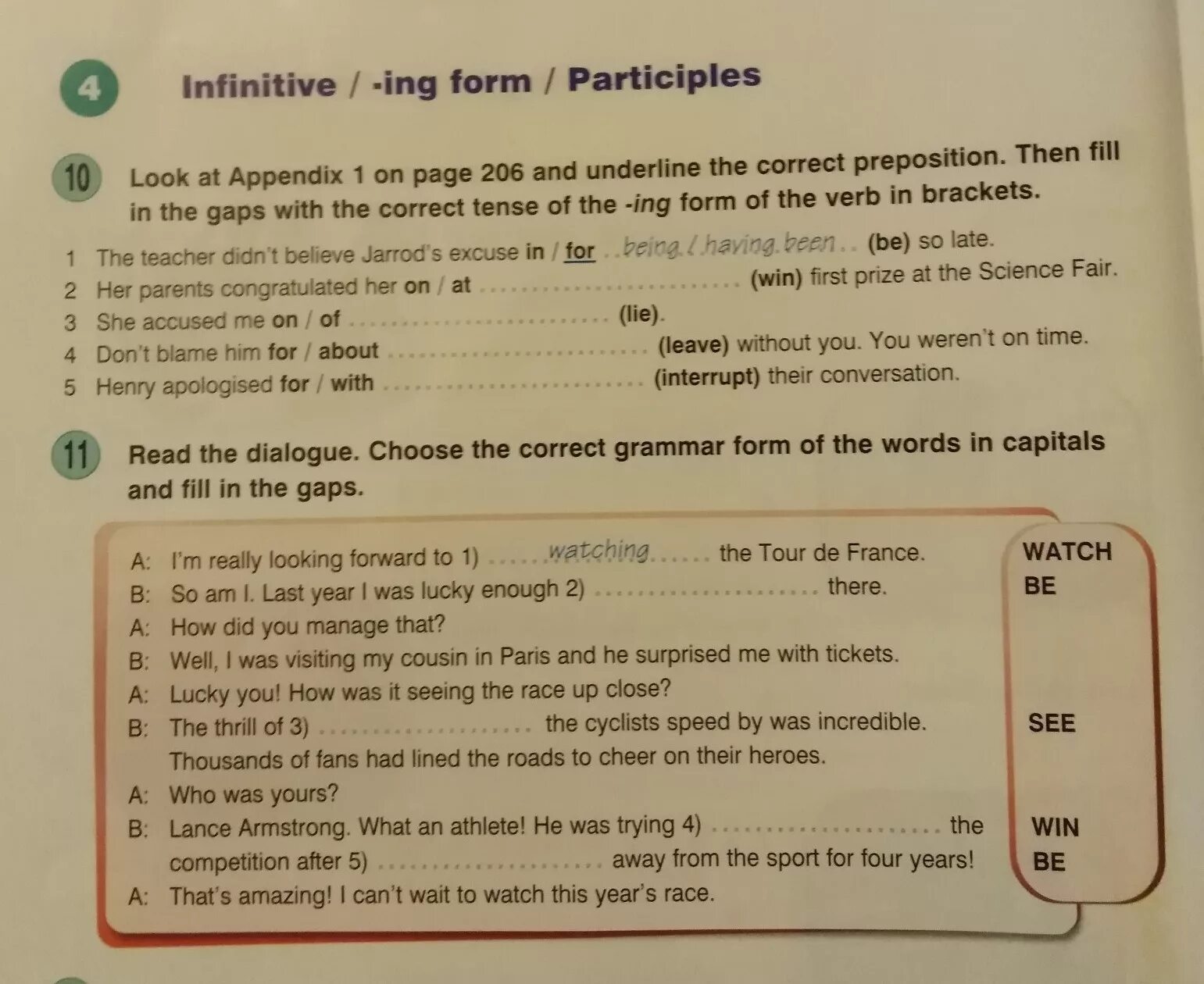 Unit 2 think. Infinitive ing forms. Forms of the Infinitive ing form. 1\Infinitive or ing forms. Fill in the correct preposition ответы.