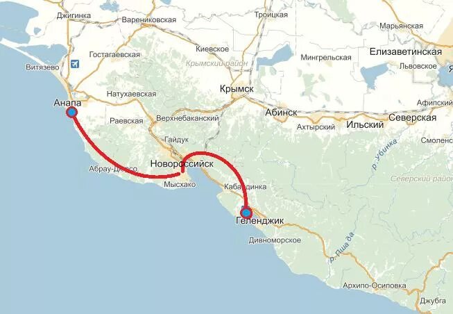 Дорога от Анапы до Геленджика. Как добраться до анапы в 2024 году