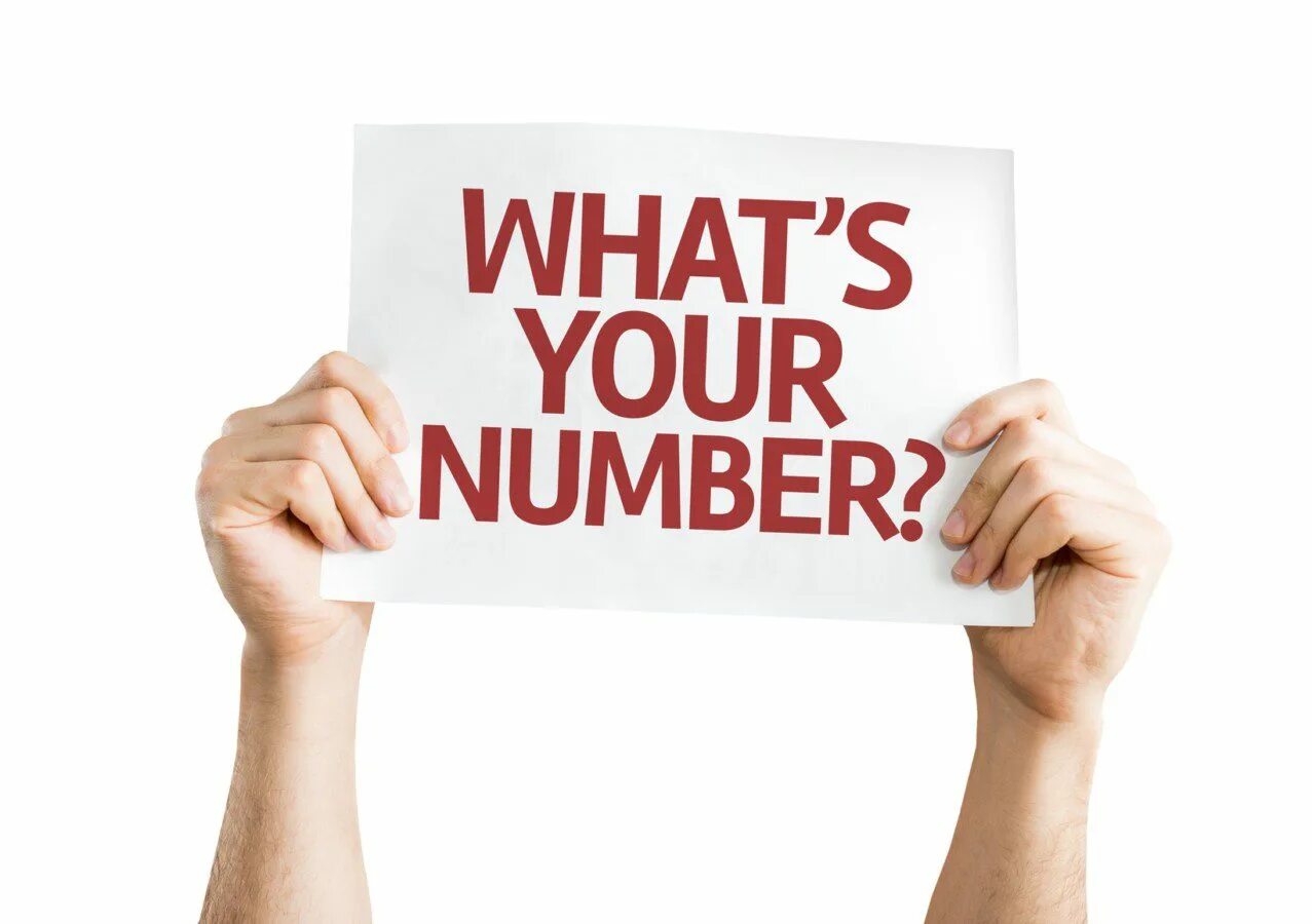 It s my number
