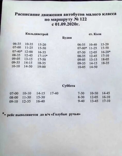 Расписание автобусов Малиновка. Расписание автобусов 122 маршрута. Расписание 122 маршрутки Кильдинстрой. 122 Автобус Малиновка Новокузнецк расписание.