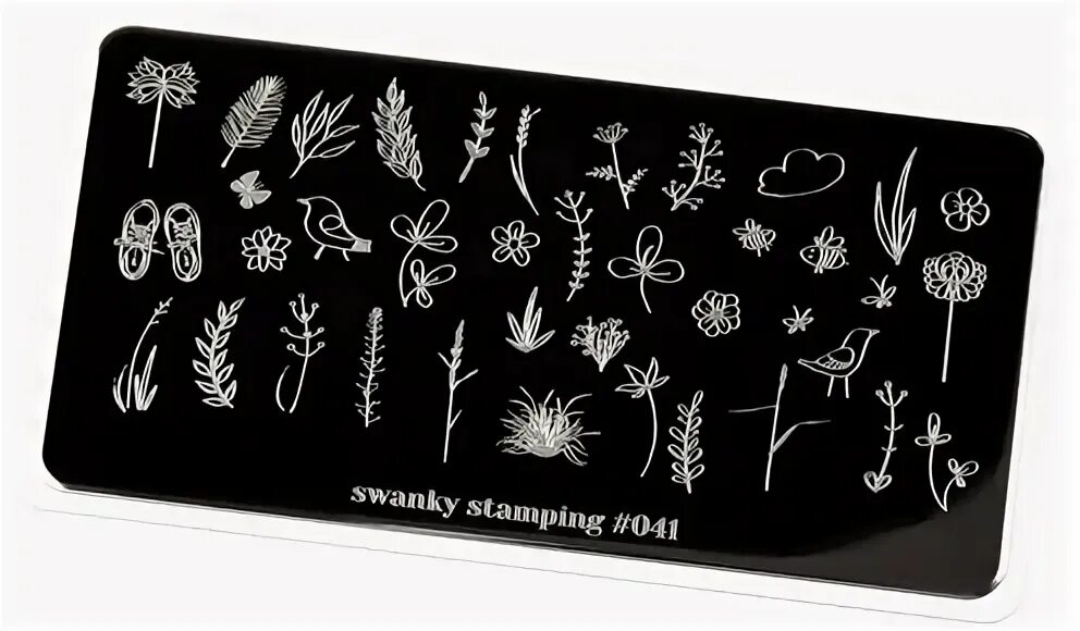 Пластина 41. Пластина Swanky Stamping 012. Пластина Swanky Stamping №41.