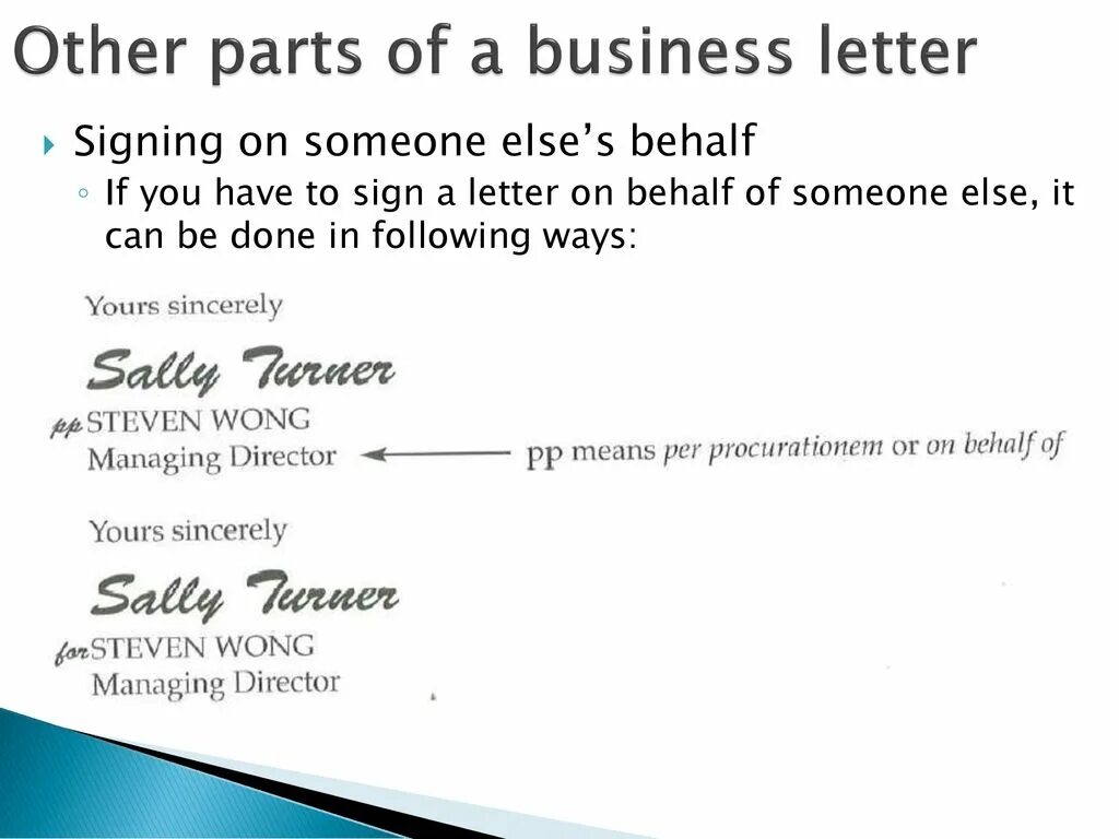 On behalf of me. On behalf of в письме. On behalf of перевод. Parts of Business Letter. Signed for and on behalf of.