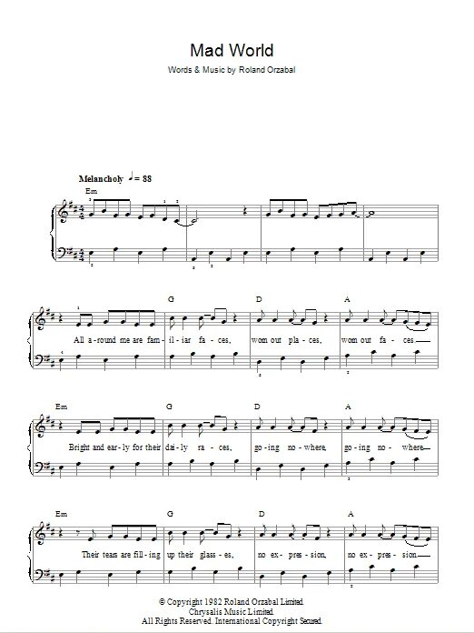 Mad world текст песни. Mad world ноты для фортепиано для начинающих с текстом. Mad world текст. Mad world песня текст. Mad world слова.