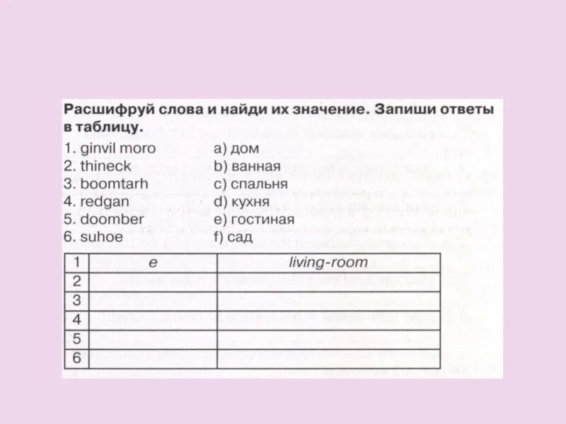 Расшифруй слова и Найди значение. Их значения запиши ответы в таблицу. Их значения запиши таблицу. Расшифруй слова и запиши их в таблицу.