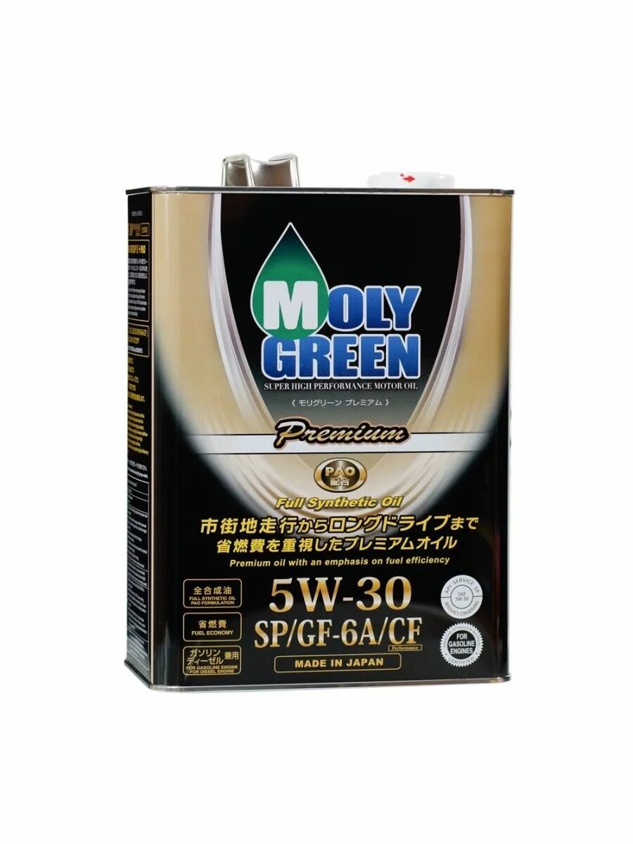 Moly green premium sp gf 6a. Moly green black sn/gf-5 5w-30 4л. масло моторное moly green premium sp/gf-6a/cf 5w-30 (4.0) (6шт/кор). molygreen premium 5w30 4 л. sp/gf6a/cf.