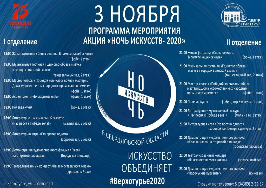 Мероприятия посвященные ночи искусств