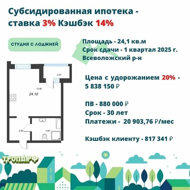 Калькулятор сельской ипотеки 2023