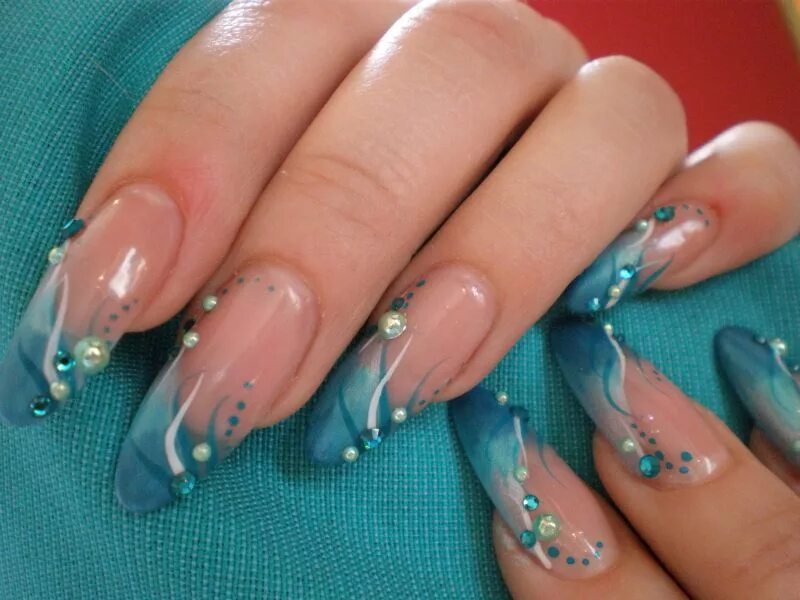 35 French Nail Art Ideas French nails, French nail art, Glitter french tips