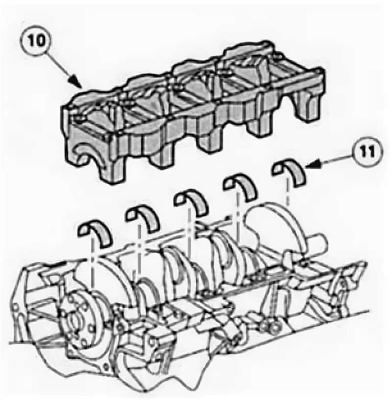 Момент затяжки коленвала форд фокус. Крышка коренных подшипников Форд фокус 2 1.8. Форд фокус 2 1.6 протяжка коленвала. Форд Мондео 1 блок цилиндров. Болты коренных подшипников Форд фокус 2.