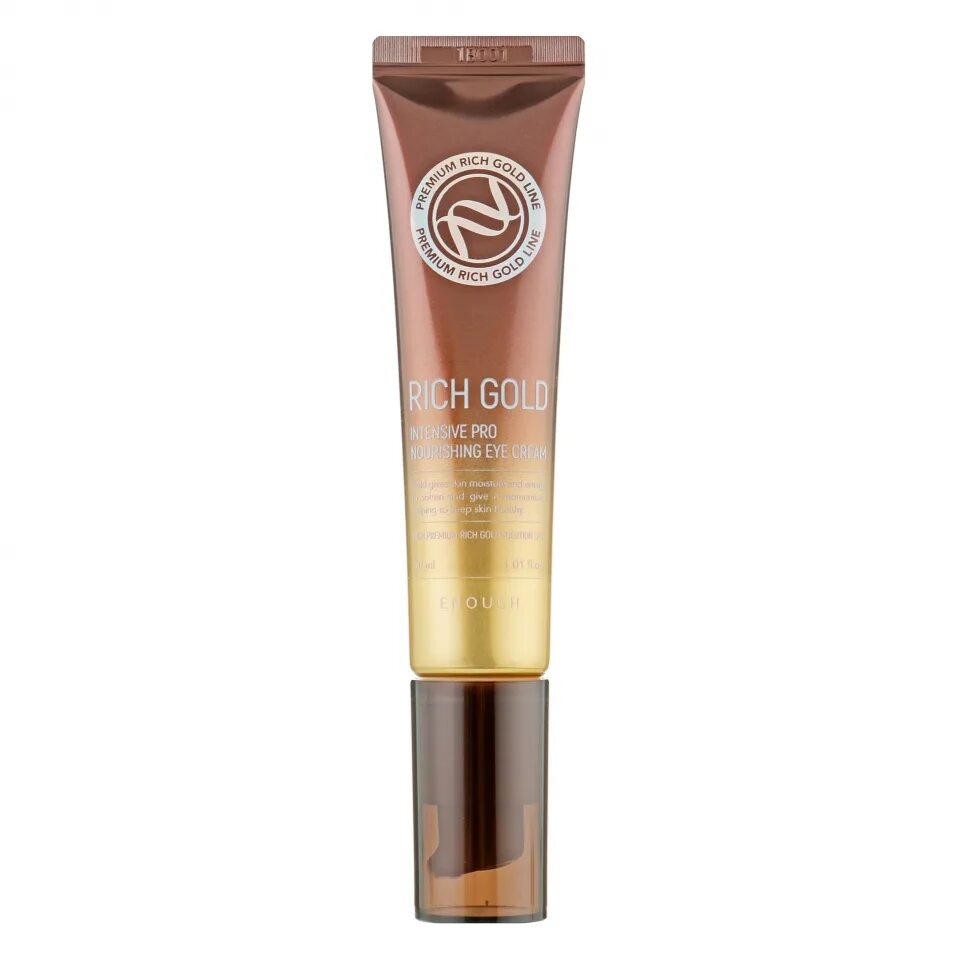 Enough Rich Gold Intensive Pro Nourishing Eye Cream. Питательный крем для век с золотом enough Rich Gold Intensive Pro Nourishing Eye Cream, 30 мл. Enough Premium Rich Gold Intensive Pro Nourishing Eye Cream. Enough с золотом Rich Gold Intensive.