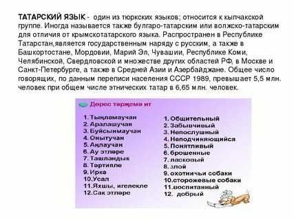 Сложные слова на татарском