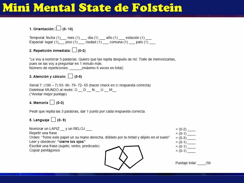 Шкала деменции MMSE. Шкала когнитивных нарушений MMSE. Психического статуса (Mini-Mental State examination, MMSE. Краткая шкала оценки психического статуса MMSE.