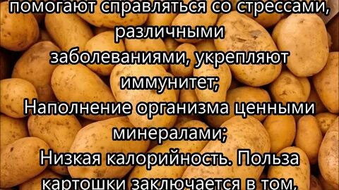 Картофель польза и вред
