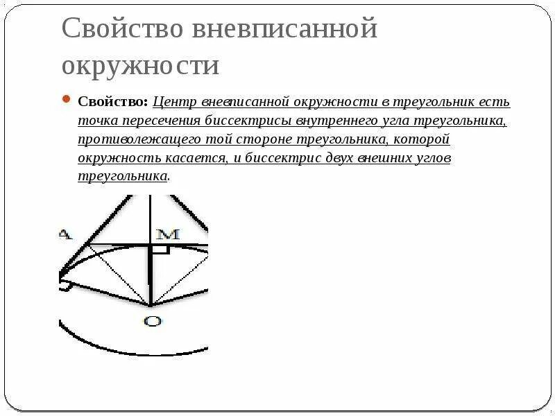 Площадь через вневписанную окружность. Формула радиуса вневписанной. центр вневписанной окружности. свойства вневписанной окружности треугольника. вневписанные углы в окружность.
