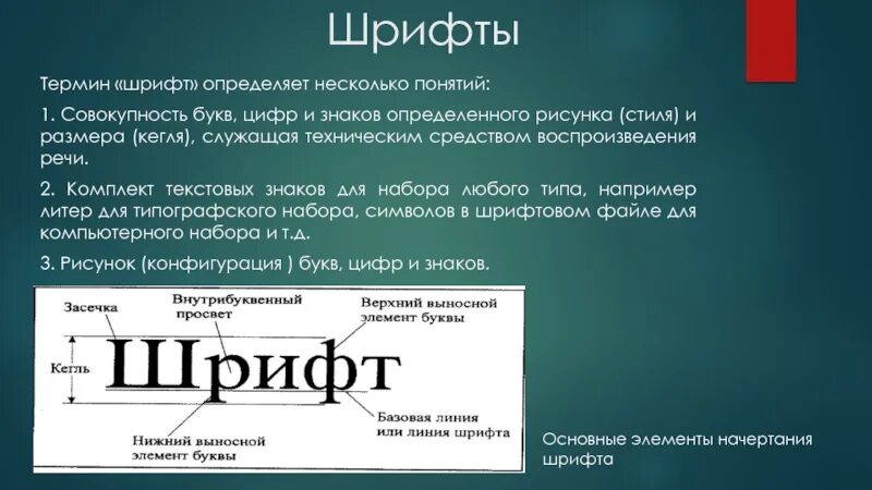 Высота букв шрифта называется. Понятие шрифта. Терминология шрифта. Определение понятию шрифт. Анатомия шрифта термины.