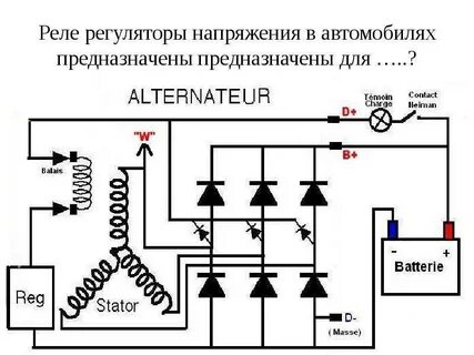Реле регулятор генератора схема