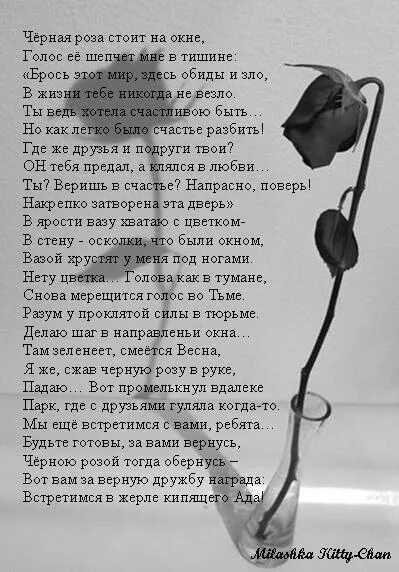 Стихи. Стихотворение про черную розу. Стихи о любви.