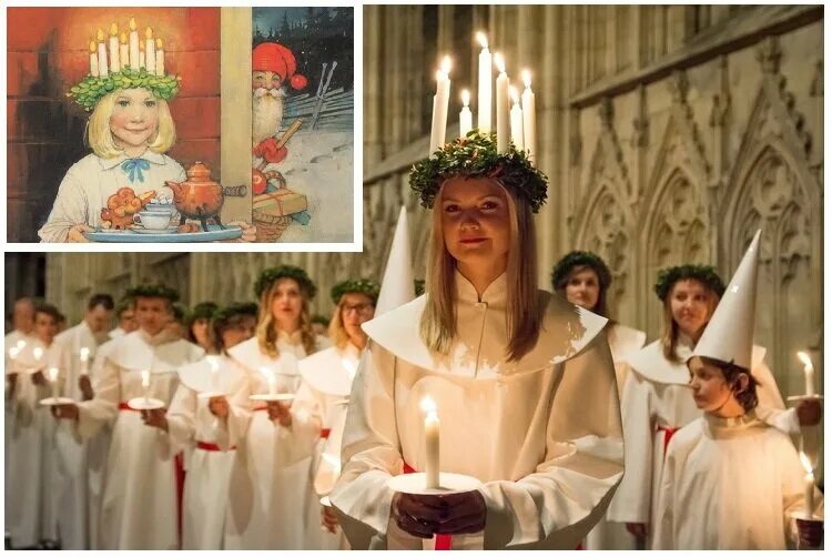 Света швеция. Королева света лючия. королева лючия швеция. новый год в швеции королева света лючия.