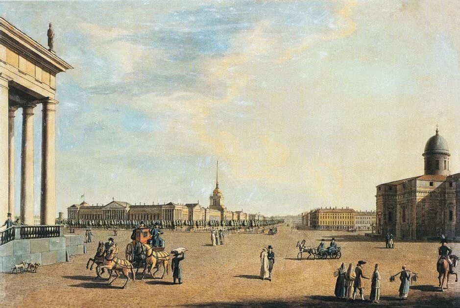 Б. Патерсен, 1800 г. Исаакиевская площадь.